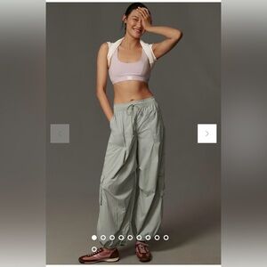Daily Practice Relaxed Fit Cargo Pants - Sage Green